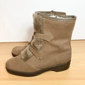 Yodelers Women's Brown Genuine Leather Boots Size 7